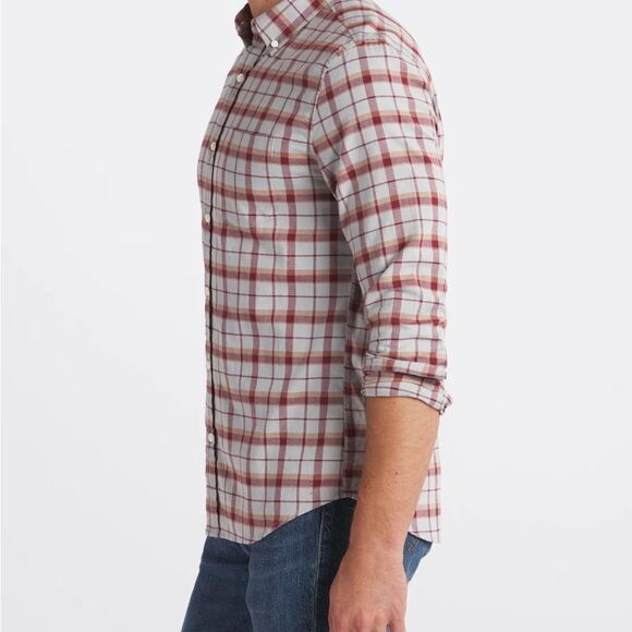 Hawker Rye Elemental Long Sleeve Oxford Shirt Burgundy M STITCH FIX‎ NWT - Picture 3 of 8